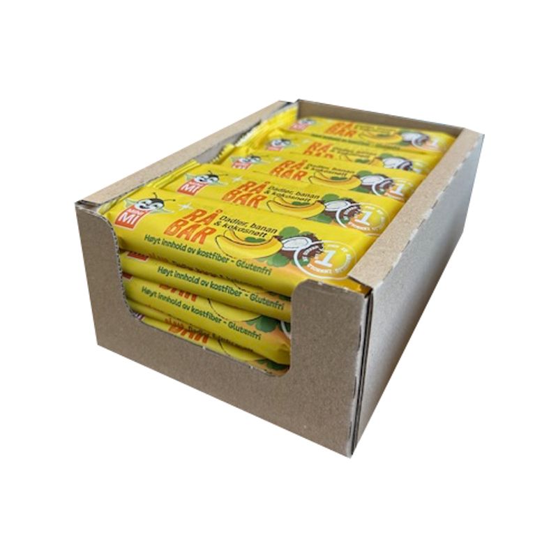 Rå Bar Banan & Kokos (Kartong 30 x 35g)