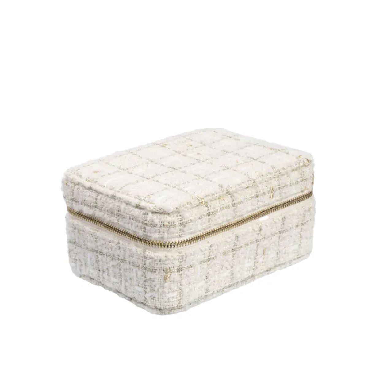 Tweed Jewellery Box - Vanilla