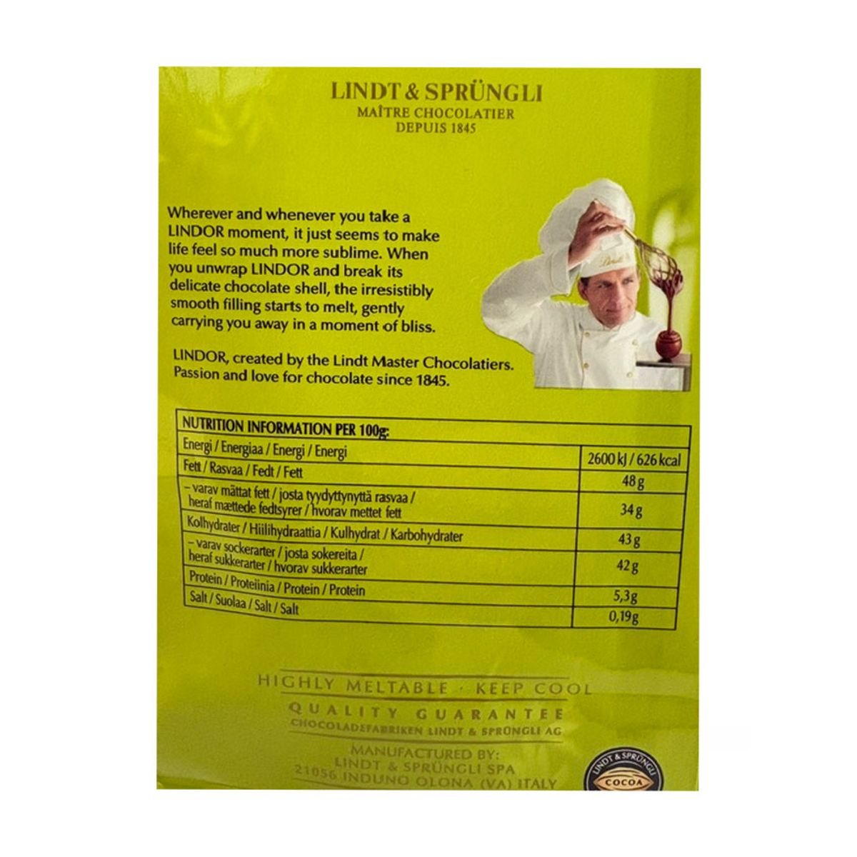 Lindor Truffles Pistachio