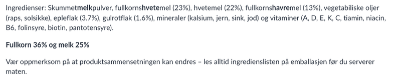 Fullkornsgrøt - Eple og Gulrot