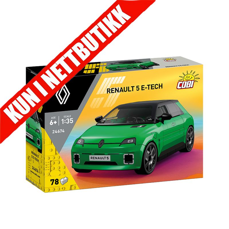 Cobi Byggesett 24674 - Renault 5 E-Tech