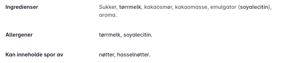 Melkesjokolade (Kartong 32 x 60g)