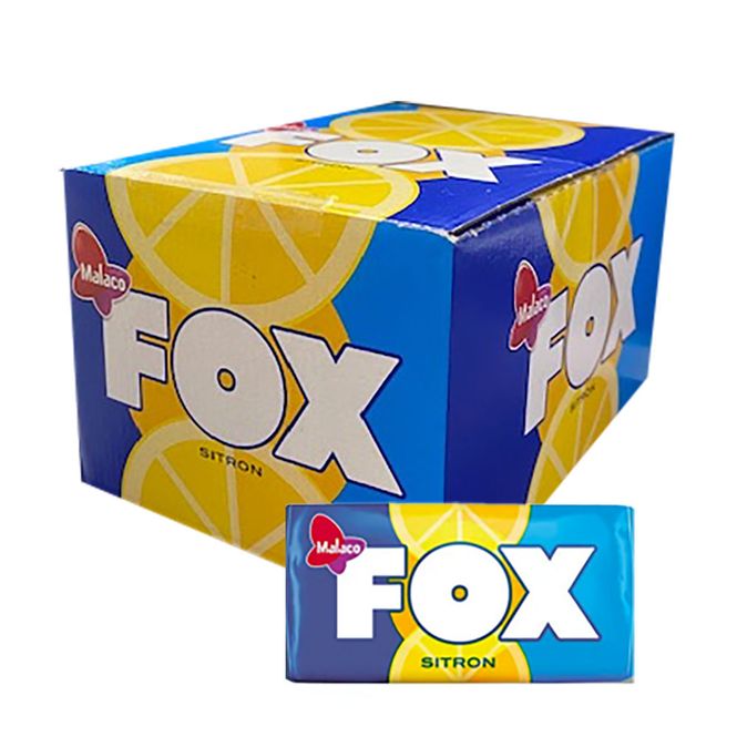 Hovedbilde Fox Sitronkaramell (Kartong 72 stk)