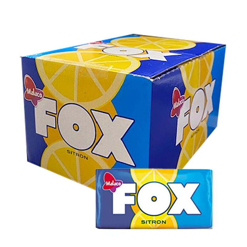 Fox Sitronkaramell (Kartong 72 stk)