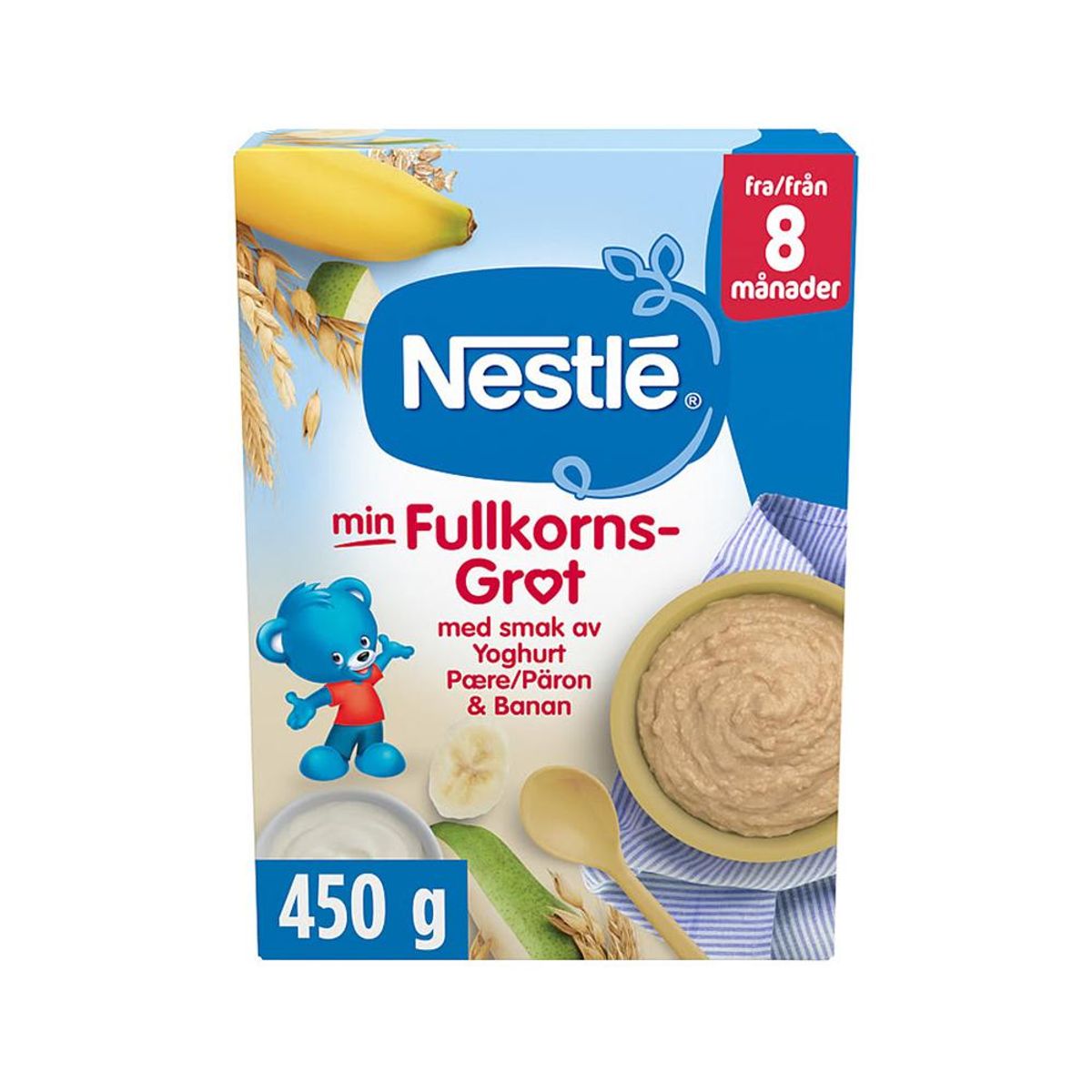 Fullkornsgrøt - Yoghurt, Pære & Banan