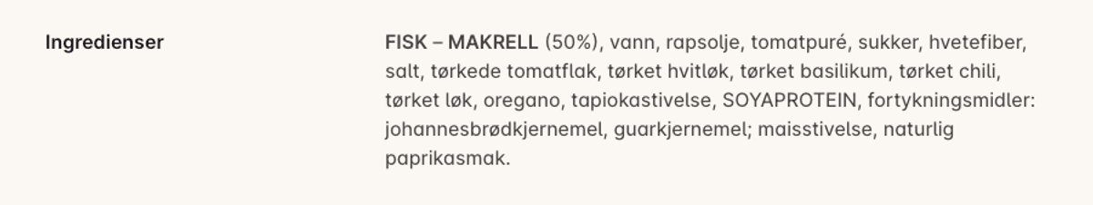 Makrell Pizzasmak