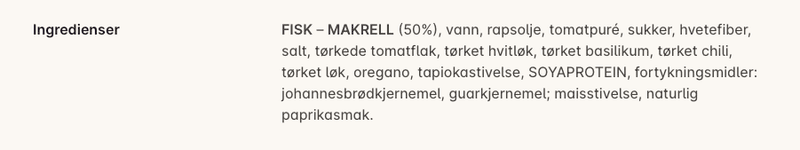 Makrell Pizzasmak