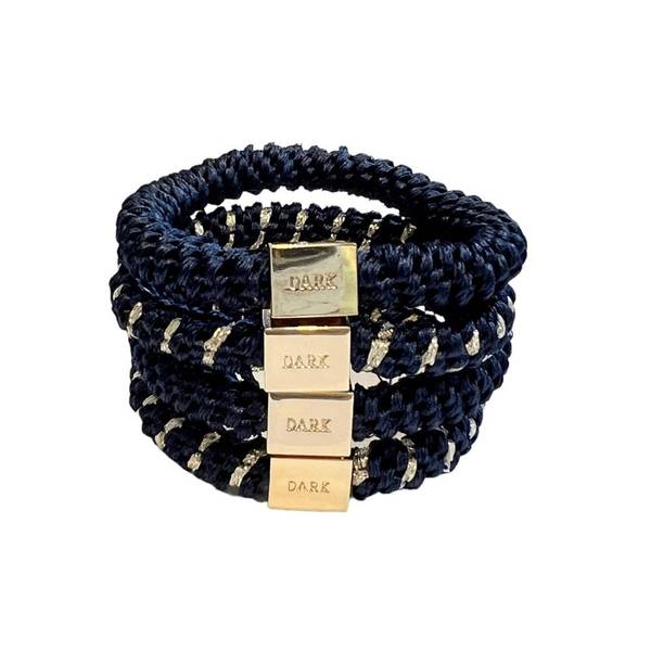 Bilde av Fat Hair Ties 4pk - Navy Mix