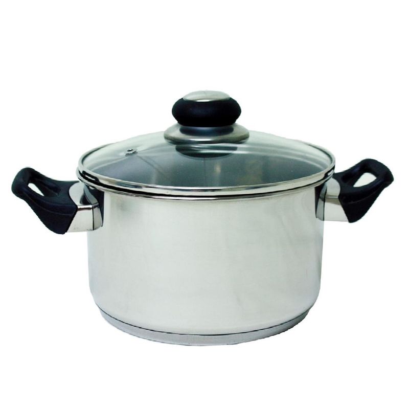 Stålkjele med Glasslokk - 5,8l