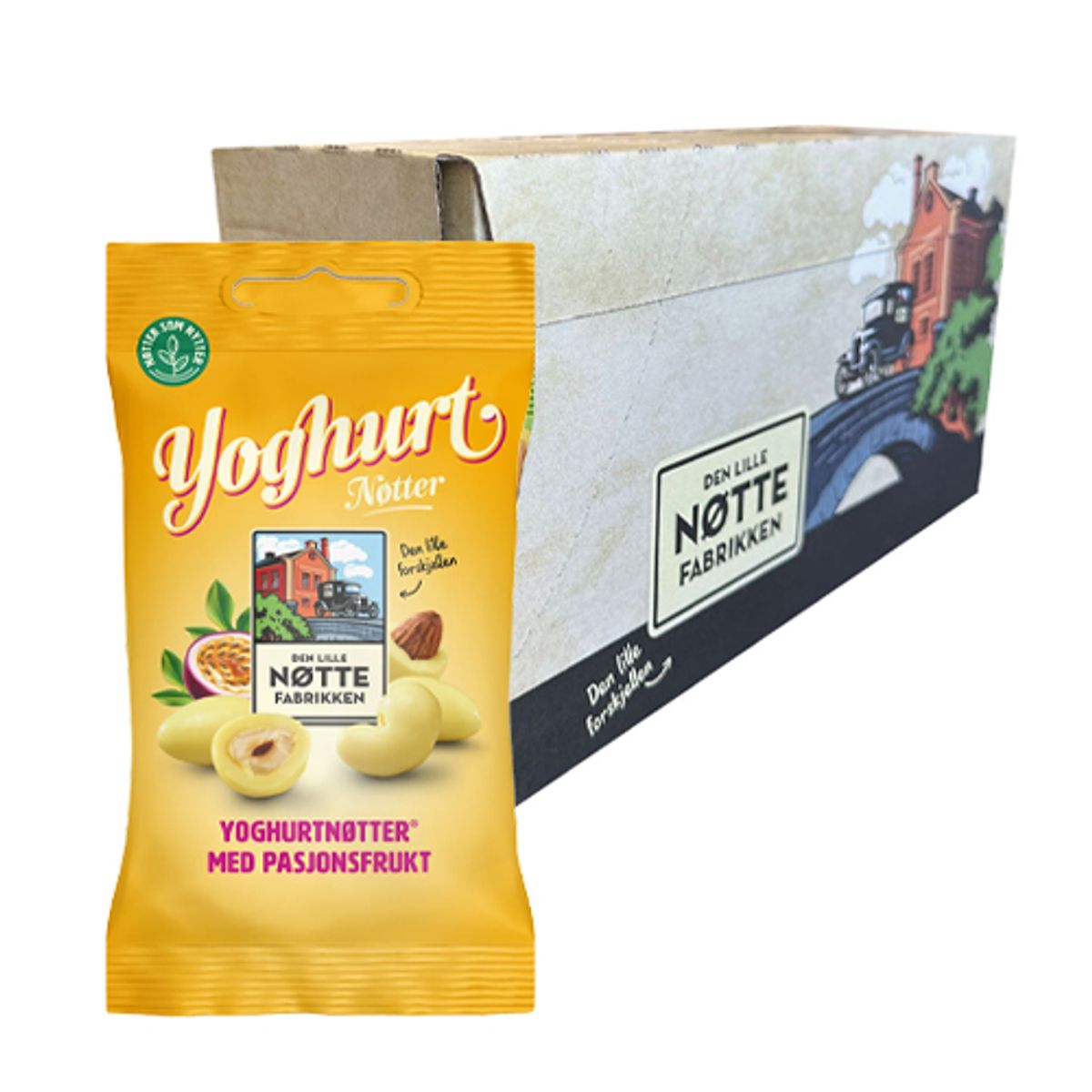 Yoghurtnøtter Pasjon (Kartong 10 x 70g)