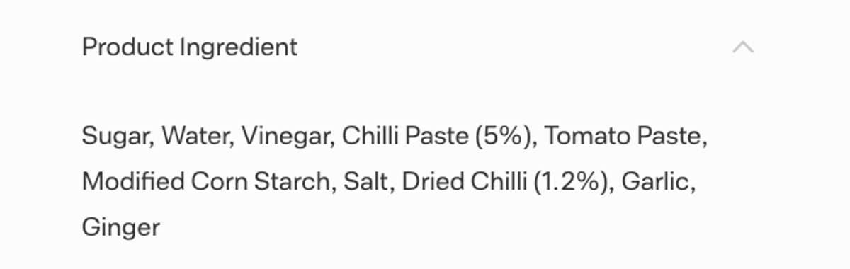 Chilli Sauce