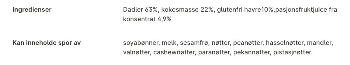 Rå Bar Pasjonsfrukt & Kokos (Kartong 30 x 35g)