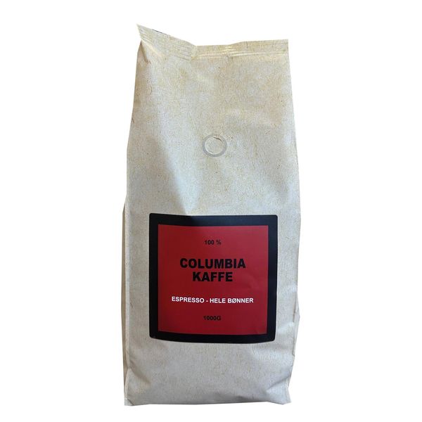 Columbia Kaffe - Hele Bønner 1 kg