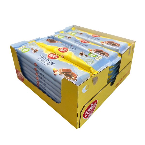 Firkløver Melkesjokolade (Kartong 32 x 60g)