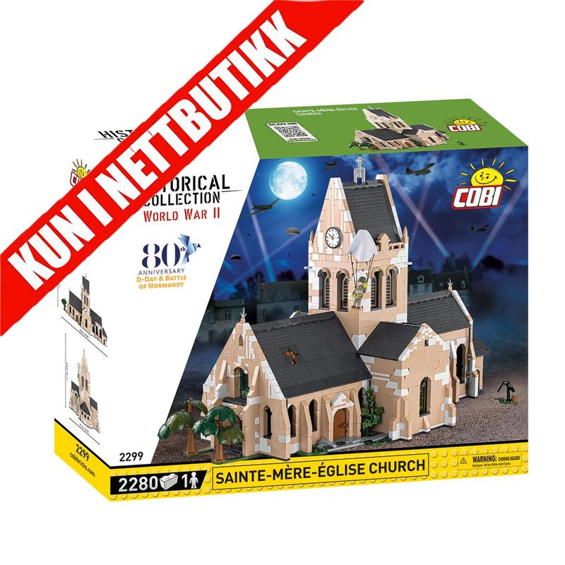 Cobi Byggesett 2299- Sainte-Mere- Eglise Church