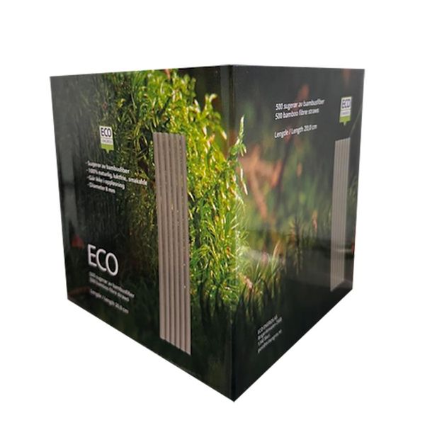 Hovedbilde Sugerør av Bambusfiber 20cm - 500pk