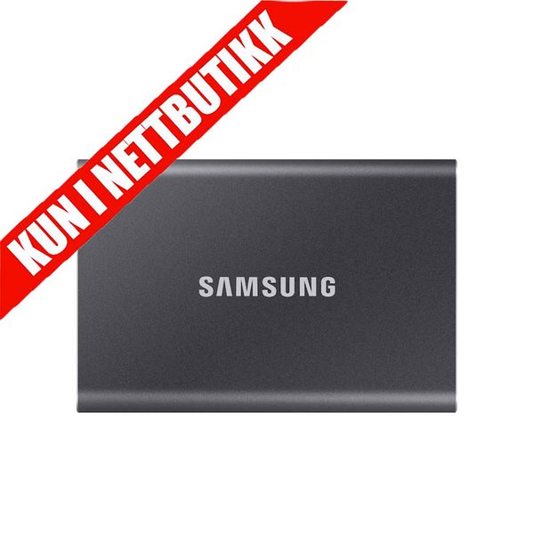 Bilde av Samsung T7 ekstern SSD 1 TB (grå)