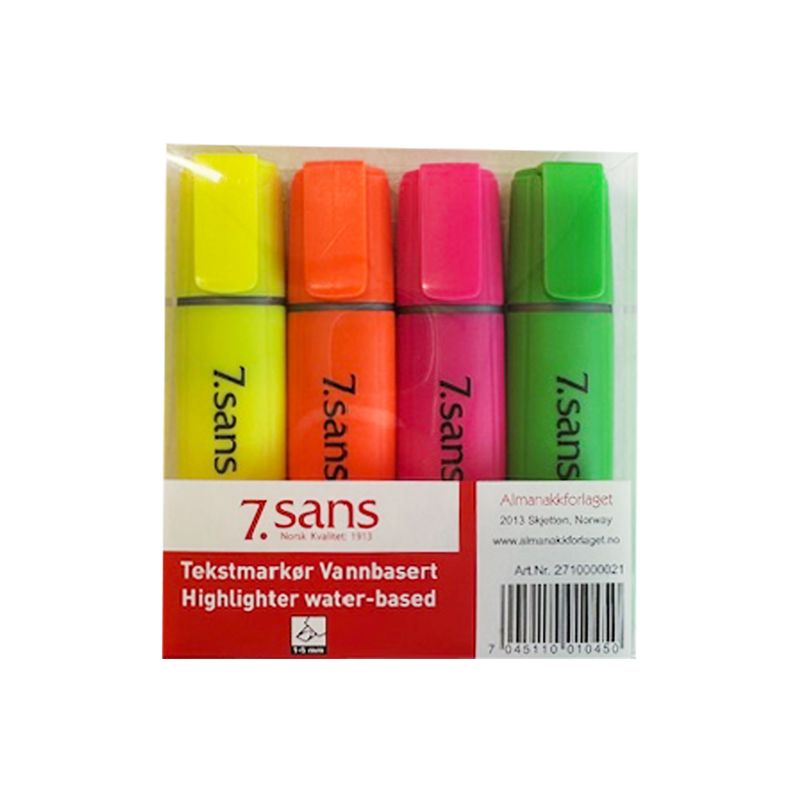 Tekstmarkører 4-pk