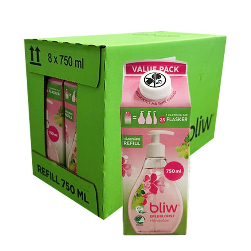 Håndsåpe Refill Epleblomst (Kartong 8 x 750ml)