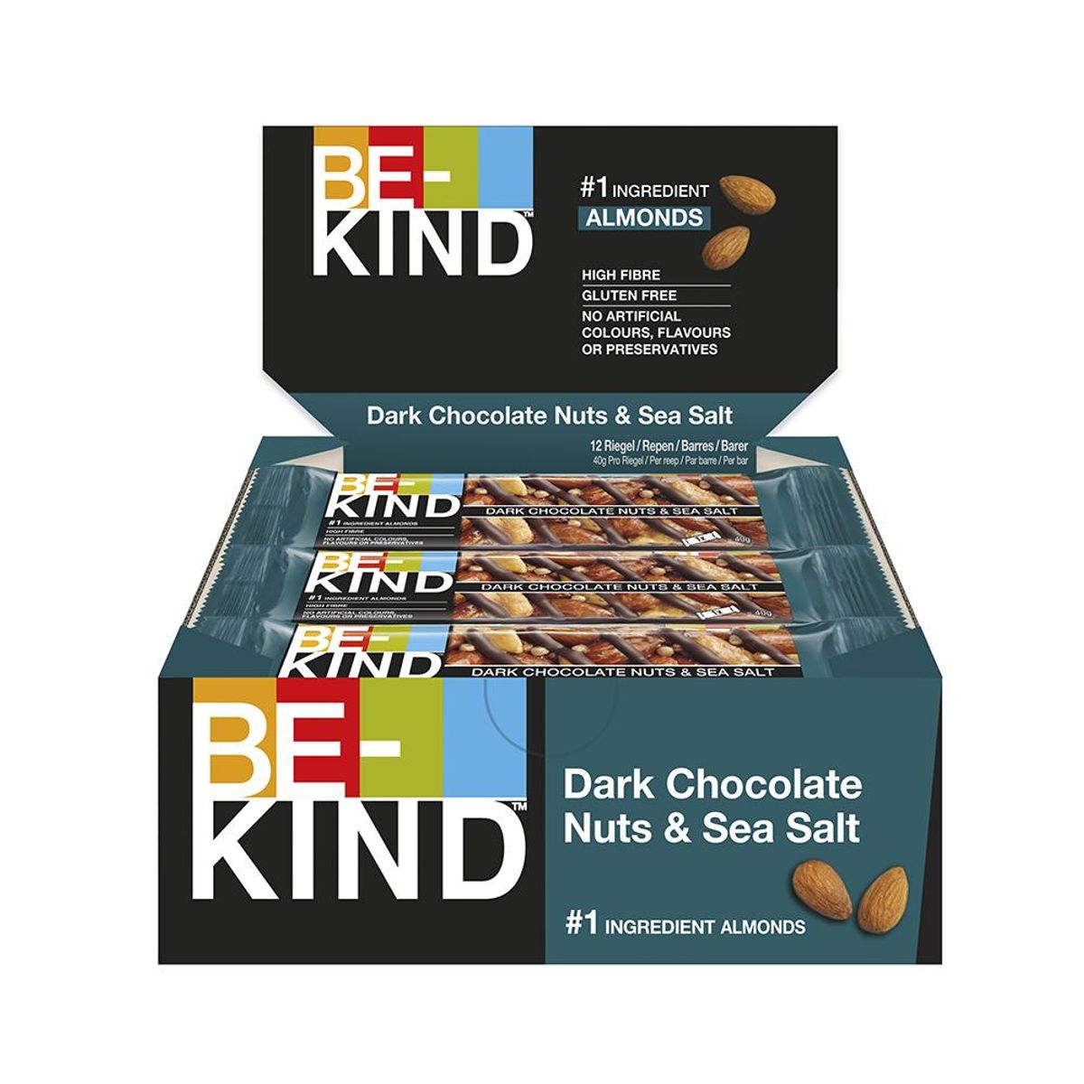 Dark Chocolate Nuts & Seasalt (Kartong 12 Barer)