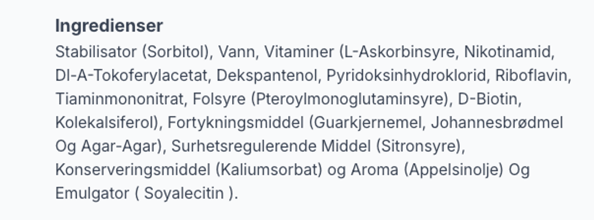 Sana-Sol Multivitamin - Appelsinsmak